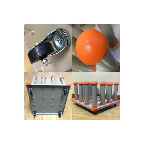 Stand de depozitare compatibil role folie/autocolant, capacitate 16 role, dimensiune 45x45cm — imaginea 6