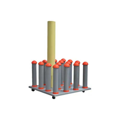 Stand de depozitare compatibil role folie/autocolant, capacitate 16 role, dimensiune 45x45cm