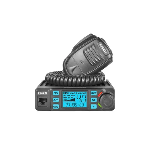 Statie CB auto Avanti Delta PRO AM FM 4W 40 canale cu ASQ VOX si alimentare 12 24V