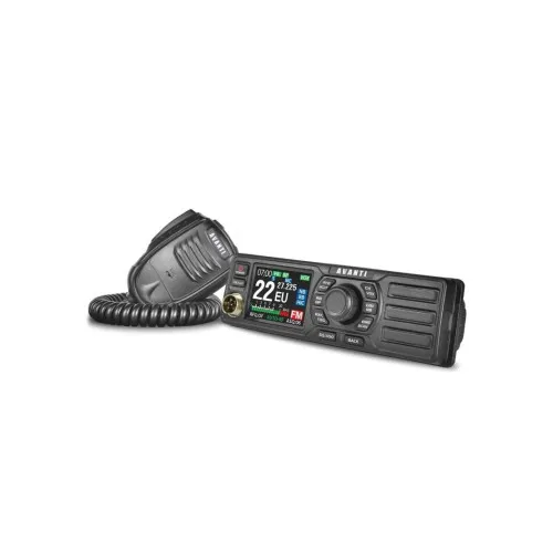 Statie CB auto Avanti TOTALE format 1DIN AM FM PA 12 24V cu ASQ RF Gain si difuzor frontal