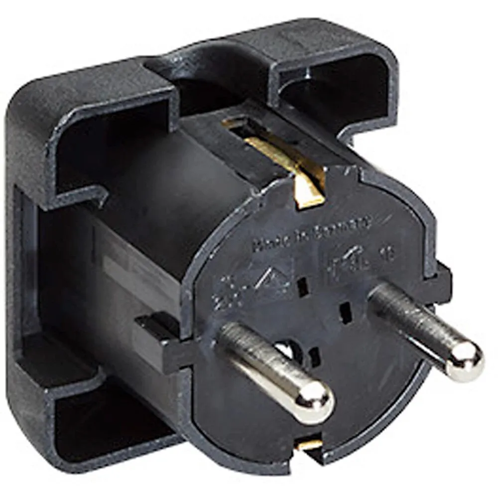 Stecher Bachmann, schuko, demontabil, 90 grade, negru
