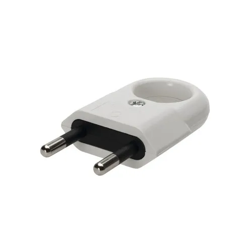 Stecher euro fara contact de protectie Inlet 10A, 250V, IP 20, alb