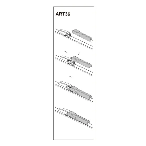 Stergator parbriz pasager AUDI A6 06/2001-> 22"