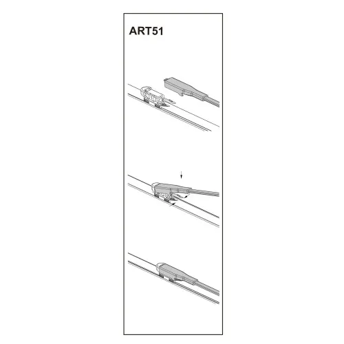 Stergator parbriz pasager OPEL ZAFIRA Van 07/2005➝ 22" — imaginea 2