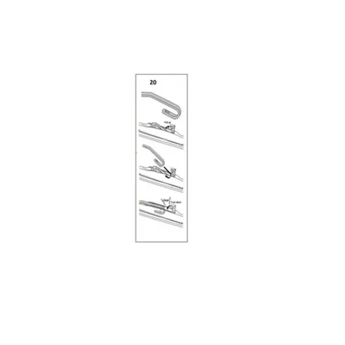 Stergator parbriz sofer DACIA Doker FE/KE 07/2012-04/2015 22"