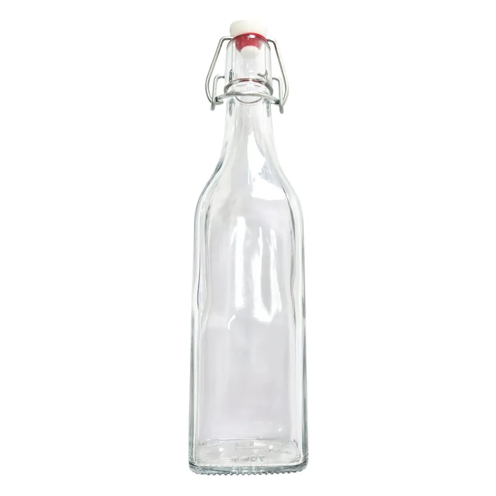 Sticla cu dop, 1 l, transparent