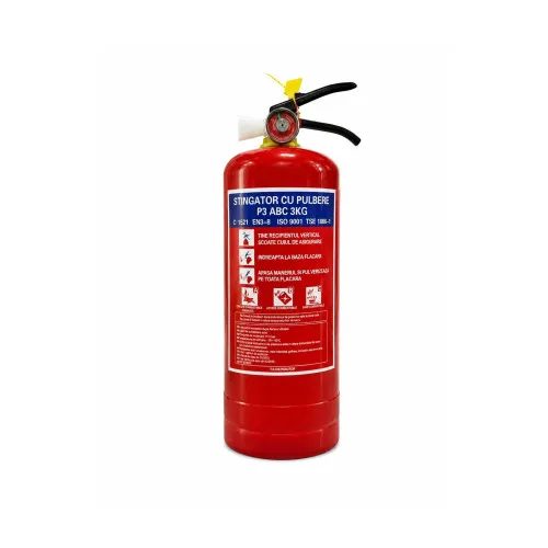 Stingator auto 3 kg cu pulbere reincarcabil cu manometru P3 ABC