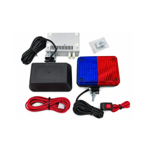 Stroboscoape auto 12V rosu-albastru set 2 bucati cu modul de comanda — imaginea 4