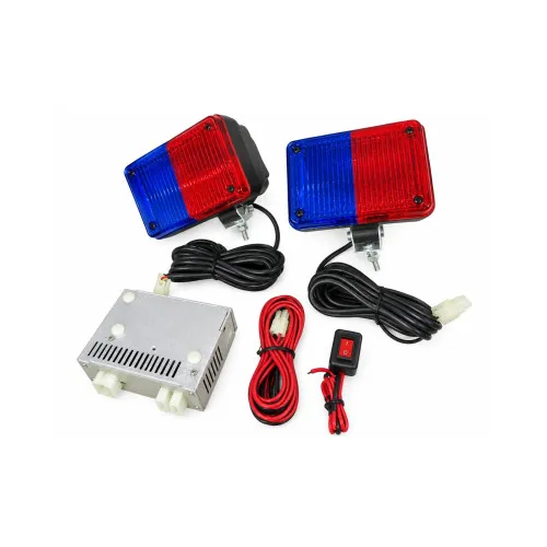 Stroboscoape auto 12V rosu-albastru set 2 bucati cu modul de comanda — imaginea 2