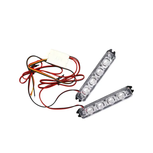 Stroboscop LED auto 12V 9x1.5cm diverse culori — imaginea 2