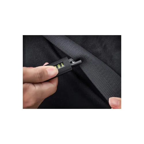 Suport afisaj numar telefon parcare temporara cu ciocan pentru spart geamuri si cutter pentru centura — imaginea 3