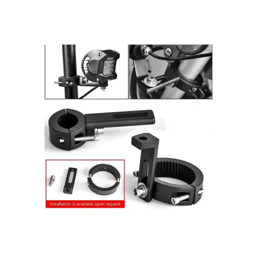 Suport aluminiu montaj proiectoare bullbar rollbar 20-38 mm — imaginea 3