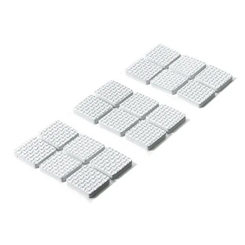 Suport anti-alunecare Hettich, 25x25mm, alb, set 18 bucati, autoadeziv