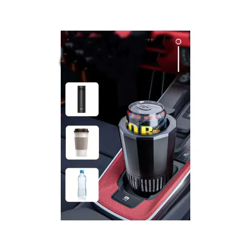 Suport auto inteligent pahare 2 in 1 racire incalzire LED touch bricheta 12V — imaginea 4