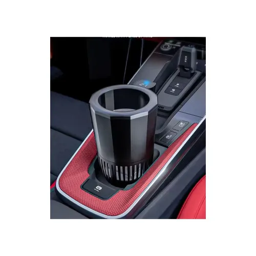 Suport auto inteligent pahare 2 in 1 racire incalzire LED touch bricheta 12V — imaginea 2