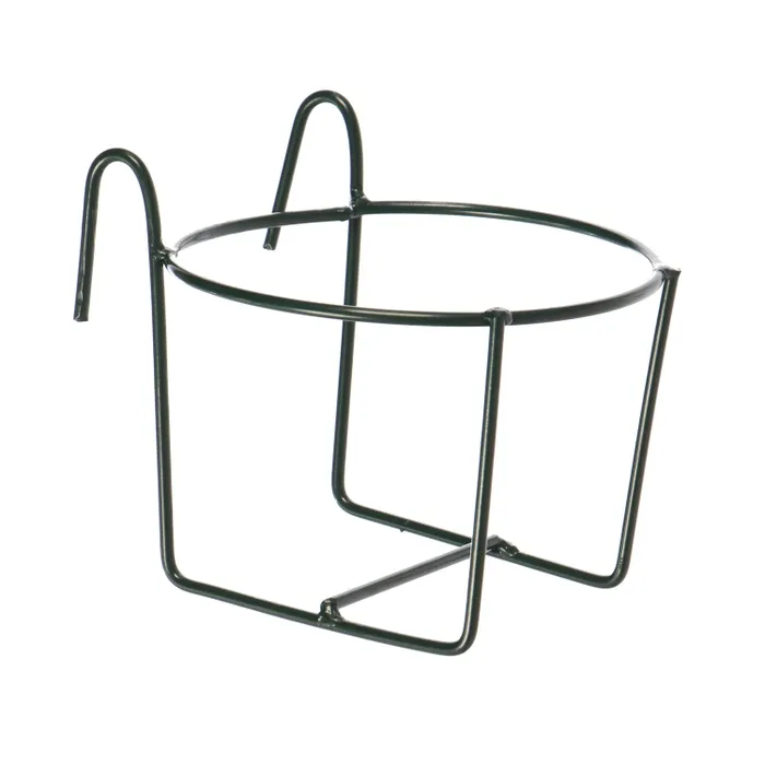 Suport ghiveci flori, metal, verde, D 25 cm