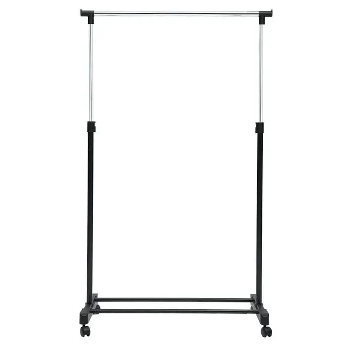 Suport haine HG21B, metal+plastic, 84x42.5cm, inaltime ajustabila 102-166cm, roti pentru manevrare usoara