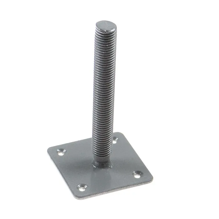 Suport inferior balustrada, gri, 130 mm