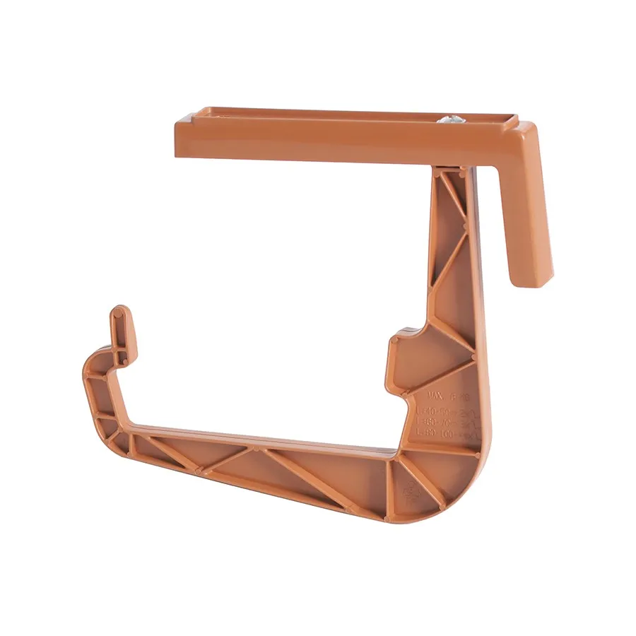 Suport jardiniera, reglabil, material plastic, culoare teracota, 20 - 25 cm