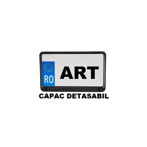 Suport numar inmatriculate Moto cu capac detasabil in fata 25x15cm