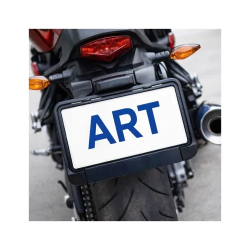 Suport numar Moto - ATV compatibil placute inmatriculare Romania Tip C 240 x 130 mm — imaginea 3