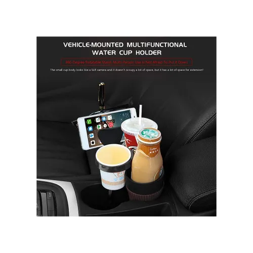 Suport pahar auto multifunctional telefon ochelari monede universal — imaginea 4