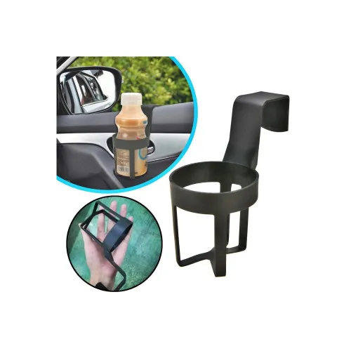 Suport pahar auto pentru usa universal 76 mm negru — imaginea 3
