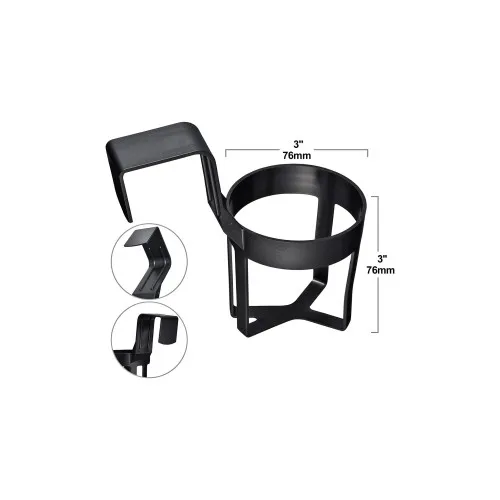Suport pahar auto pentru usa universal 76 mm negru — imaginea 2