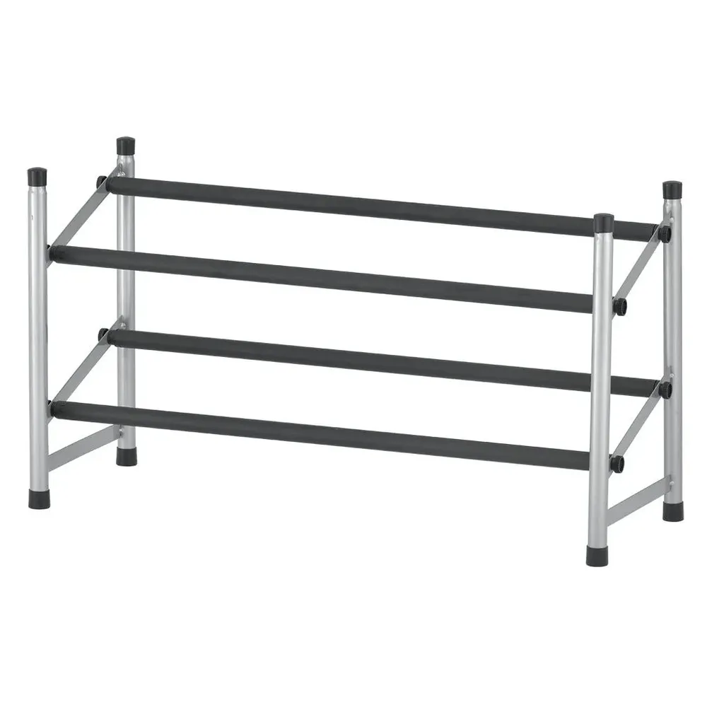 Suport pantofi extensibil SH85, gri, 62x115.5x23cm, 10 perechi