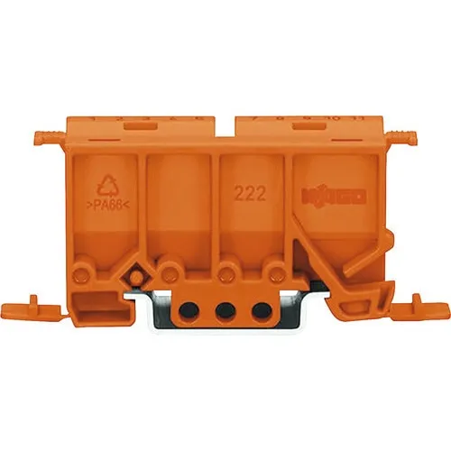 Suport pentru cleme legaturi rapide cabluri Wago Classic cu prindere pe sina tablouri electrice (gama 222)