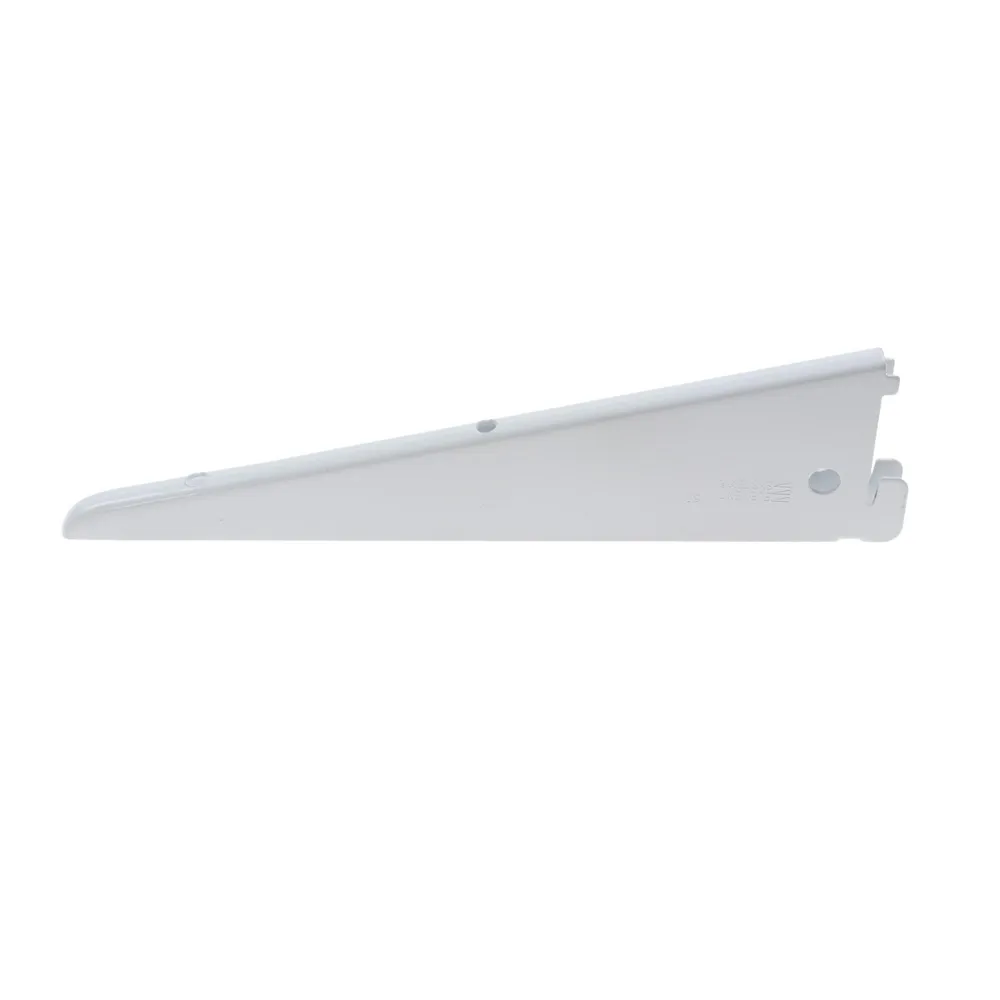 Suport pentru rafturi, model U, confectionat din metal, culoare alb, 220 mm