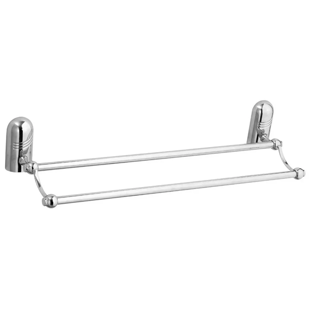 Suport prosop baie Lider, tip bara, dublu, 48.5 x 13 x 8 cm