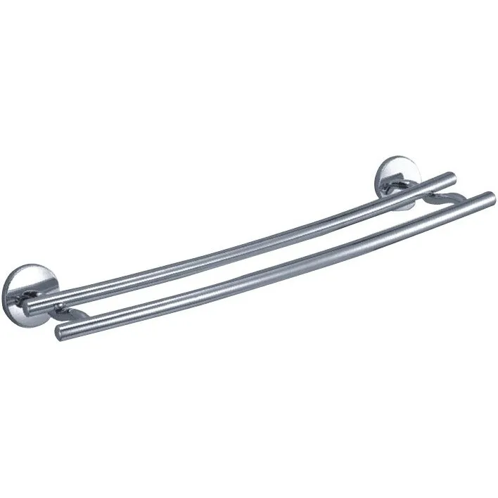 Suport prosop baie, tip bara, cu doua brate, 67.5 x 15.4 x 10 cm