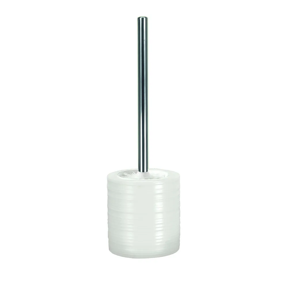 Suport si perie wc fabricat din ceramica, culoare alb, stil modern, finisaj rafinat, design elegant