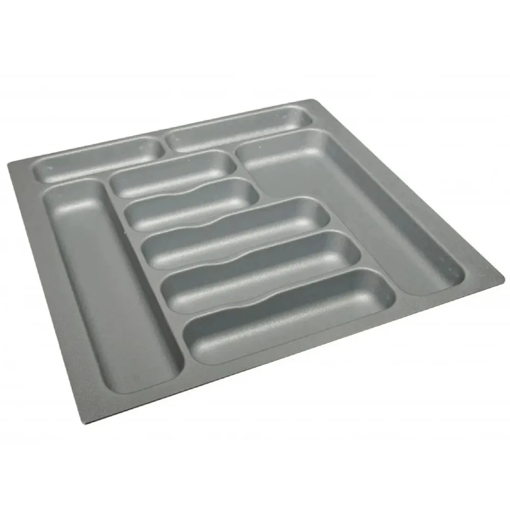Suport tacamuri pentru sertar, 18831, plastic, gri, 55.5 x 49 x 5 cm