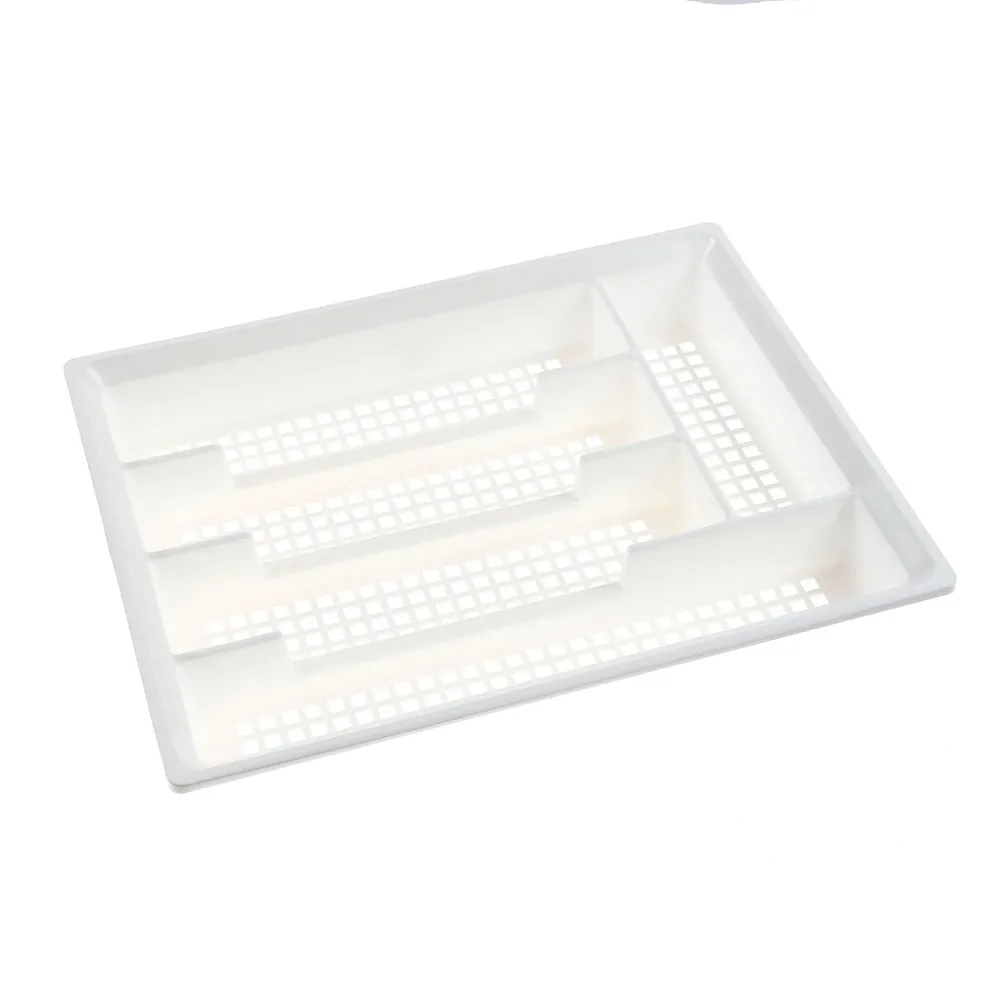 Suport tacamuri pentru sertar, 95010, plastic, alb, 33.5 x 26 x 5 cm