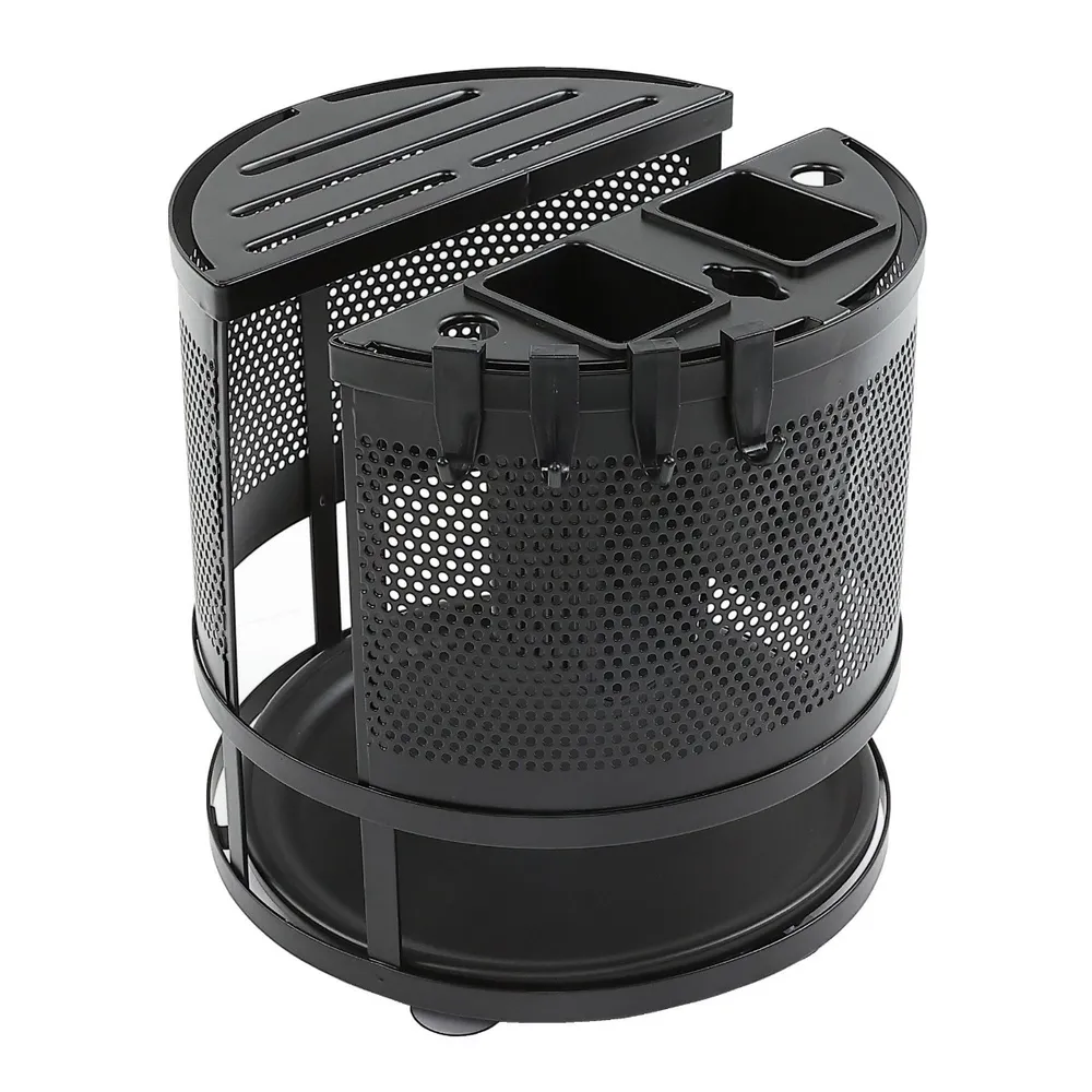 Suport tacamuri si ustensile, Paxton AE-1711A, tip stativ, otel + plastic, 23 x 25 cm