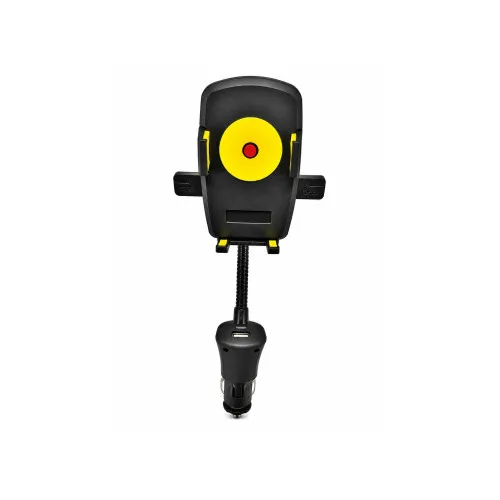 Suport telefon auto cu incarcator USB si mufa bricheta