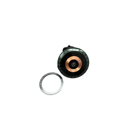 Suport telefon auto magnetic cu incarcare wireless si iluminare RGB — imaginea 5