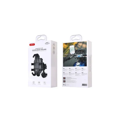 Suport telefon moto universal cu sistem anti-vibratie rotire 360° compatibil 4.7"-6.9" — imaginea 5