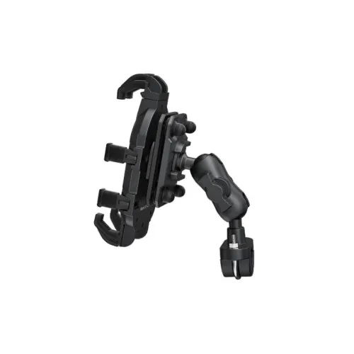 Suport telefon moto universal cu sistem anti-vibratie rotire 360° compatibil 4.7"-6.9" — imaginea 2