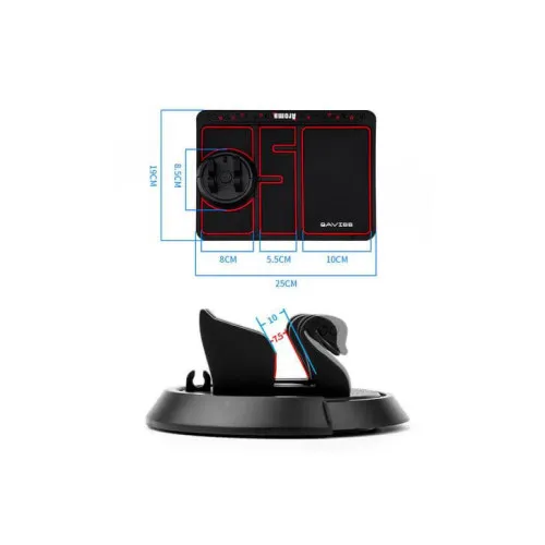 Suport telefon multifunctional antiderapant pentru bord auto — imaginea 2