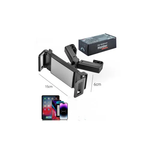 Suport telefon si tableta auto universal cu prindere pe tetiera — imaginea 3