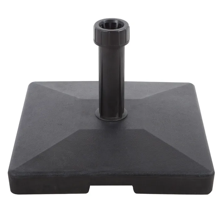 Suport umbrela Grandio Mob, plastic + beton, forma patrata, 45.5 x 45.5 x 30 cm