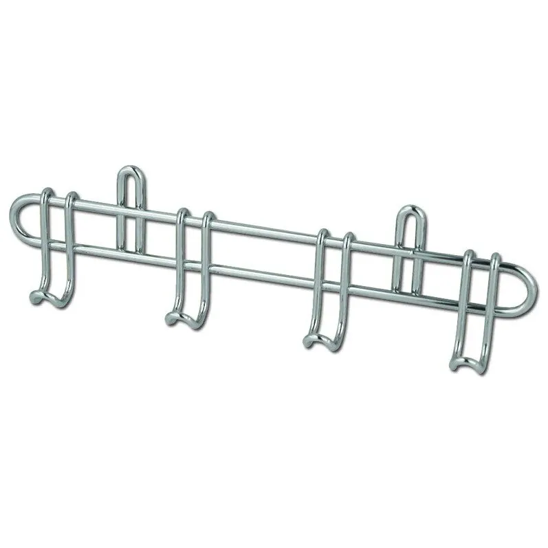 Suport ustensile bucatarie, 4134, fier crom, 4 agatatori, 28.5 x 3.6 x 8 cm