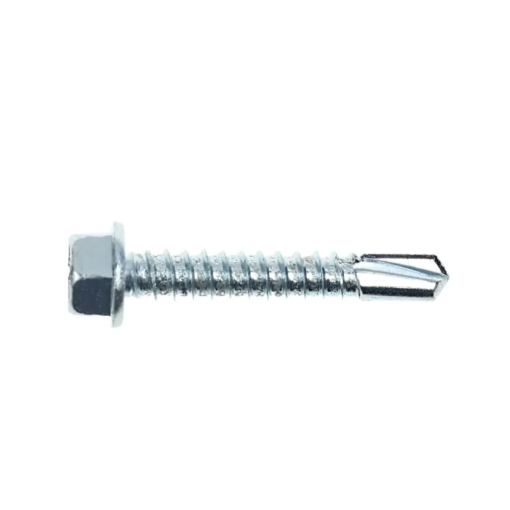 Surub autoforant, cu cap hexagonal, Hex 8, Friulsider TE, din otel, DIN 7504 K, 5.5 x 38 mm