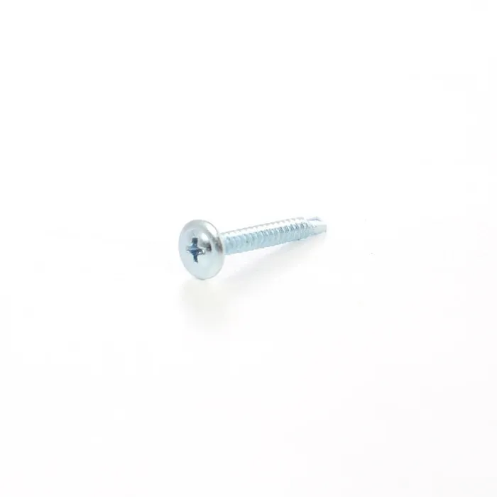 Surub autoforant, cu cap plat, cu saiba, din otel, 4.2 x 32 mm