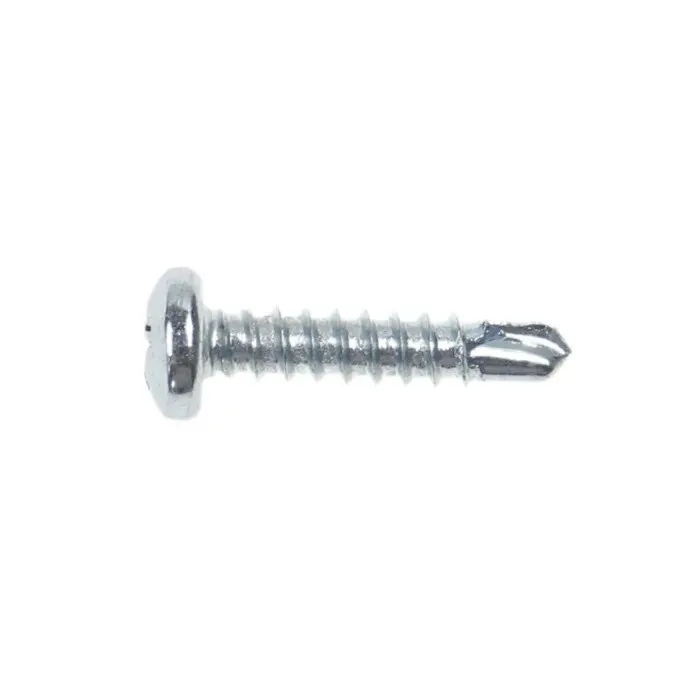 Surub autoforant pentru lemn, din otel, zincat alb, cu cap bombat, amprenta Phillips, PH 2, Friulsider, 3.5 x 16 mm