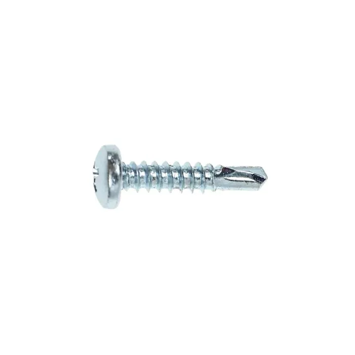 Surub autoforant pentru lemn, din otel, zincat alb, cu cap bombat, amprenta Phillips, PH 2, Friulsider, 4.8 x 22 mm