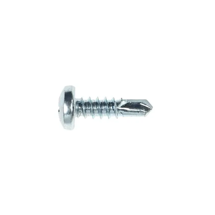 Surub autoforant pentru lemn, din otel, zincat alb, cu cap bombat, amprenta Phillips, PH 2, Friulsider, 4.8 x 19 mm